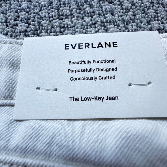 Everlane Women's Low-Key Jean in Bone White, Size 28 - Picture 7 of 12